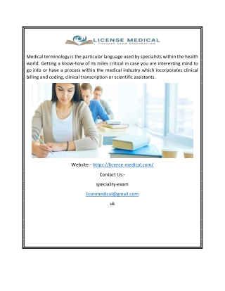 Medical Course Online | License-medical.com