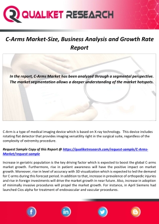 C-Arms Market Size, Share, Growth Analysis and Forecast Report by 2027