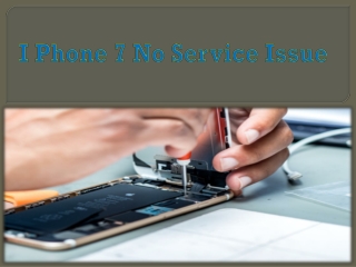 I phone 7 no service issue