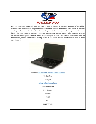 Computer Equipment Rentals New Orleans | Miteyav.com