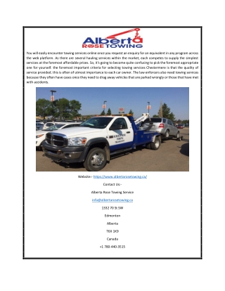 Cheap Tow Truck Service In Edmonton | Albertarosetowing.ca