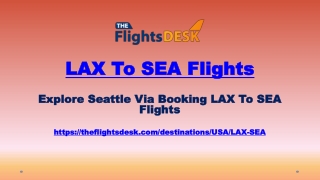 LAX To SEA Flights
