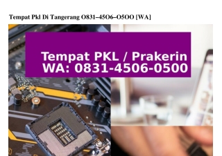 Tempat Pkl Di Tangerang 0831~4506~0500(WA)