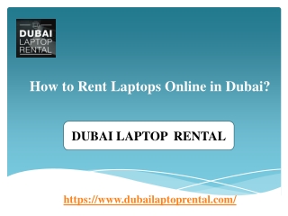 How to Rent Laptops Online in Dubai?