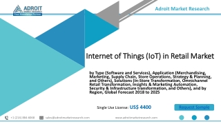 Internet of Things (IoT) in Retail Market | By Type, Technology, Product forecast 2025