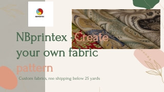 NBprintex - Create your own fabric pattern