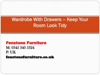 Wardrobe With Drawers – Keep Your Room Look Tidy