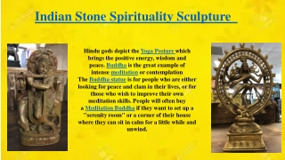 Indian Stone Spirituality Sculpture  