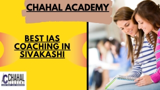 Best IAS Coaching in Sivakashi