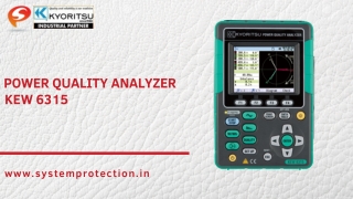 Power Quality Analyzer KEW 6315 | System Protection