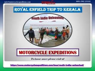 Best Royal Enfield Trip to Kerala
