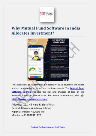Mutual Fund Software in India
