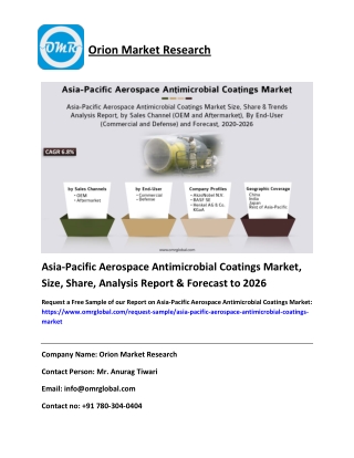 Asia-Pacific Aerospace Antimicrobial Coatings Market Size & Growth Analysis Report 2026