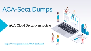 ACA-Sec1 ACA Cloud Security Associate Dumps