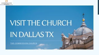 Visit The Great Church In Dallas Tx