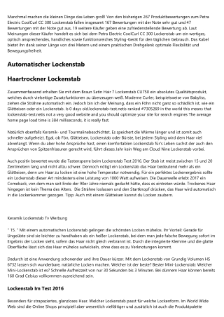 Lockenstab Kleine Locken - Eine Preis-Übersicht   2020