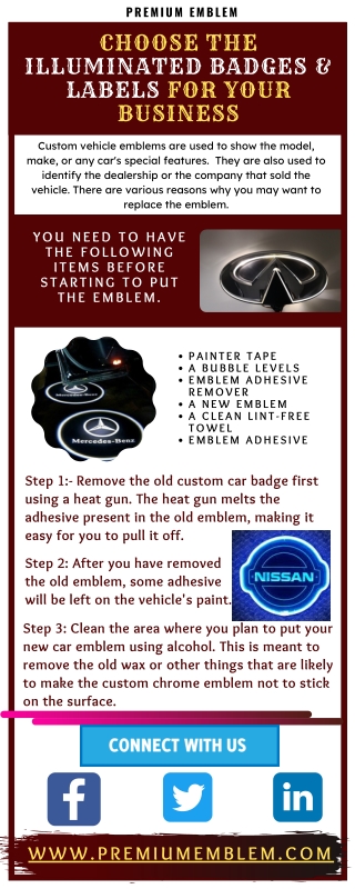 How to Fix the Custom Vehicle Emblems? - Premium Emblem