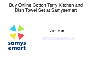 Buy Online Cotton Terry Kitchen and Dish Towel set 4 pack Ribbed Black