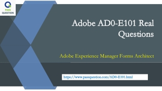 Adobe Experience Manager AD0-E101 Practice Test Questions
