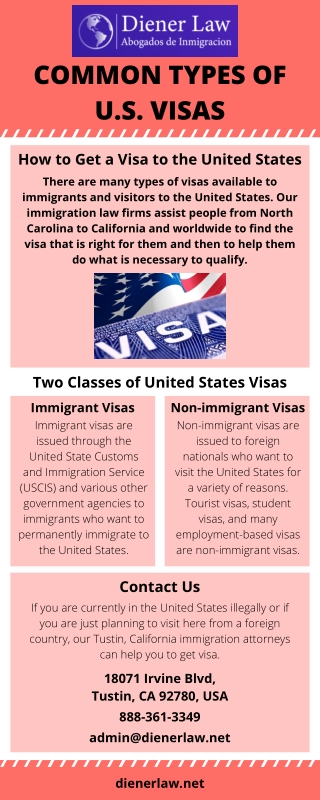 Common Types of U.S. Visas