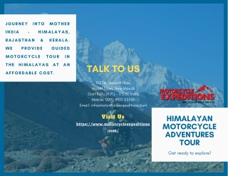Best Himalayan Motorcycle Adventures Tour