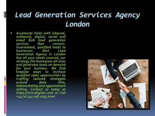 Lead Generation Services Agency London