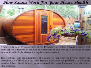 How Sauna Work For Your Heart Health