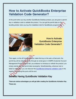 What are the Benefits of QuickBooks Validation Key?