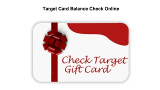 Target Card Balance Check Online