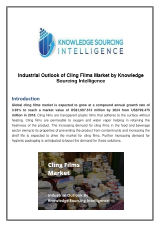 Industrial Outlook of Cling Films Market