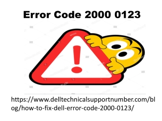 Error Code 2000 0123