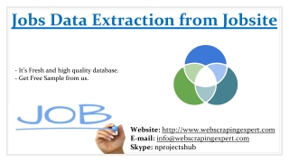 Jobs Data Extraction from Jobsite
