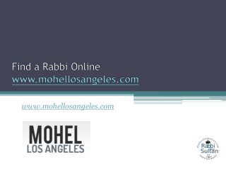 Find a Rabbi Online - Mohellosangeles.com