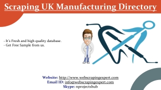 Scraping UK Manufacturing Directory