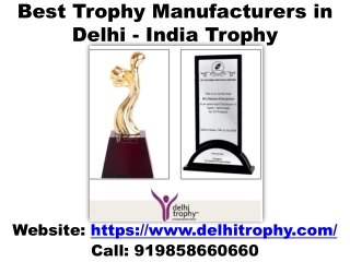 Best Trophy Manufacturers in Delhi - India Trophy