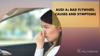 Audi A4 Bad Flywheel  Causes and Symptoms