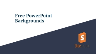 Free PowerPoint Backgrounds | SlideBazaar