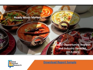 Ready Meals Market Outlook 2023 : Top Companies, Trends and Growth Factors