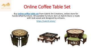 Online Coffee Table Set