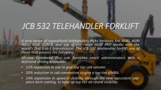 JCB 532 TELEHANDLER FORKLIFT