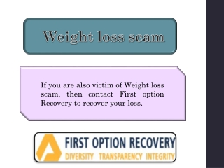 Weight Loss Scams | Weight loss scam | Weight loss frauds