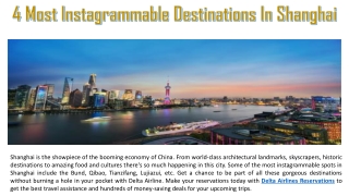 4 Most Instagrammable Destinations In Shanghai