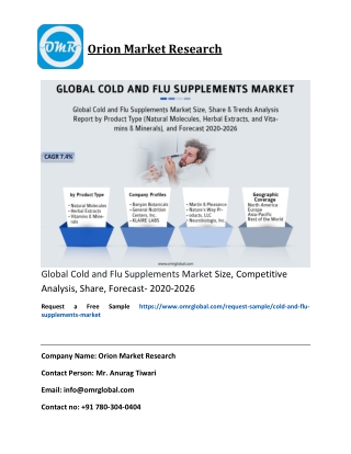 Global Cold and Flu Supplements Market Size, Competitive Analysis, Share, Forecast- 2020-2026