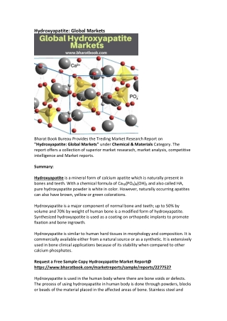 Global Hydroxyapatite Market Research Report Forecast 2025