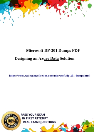 Easily pass DP-201 Exam Dumps PDF - Realexamcollection.com