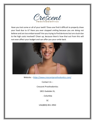 Crescent Prosthodontics | Crescentprosthodontics.com