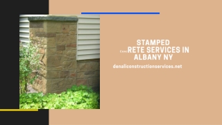 Stamped Concrete Services in Albany NY