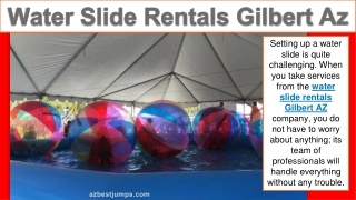 Water Slide Rentals Gilbert Az