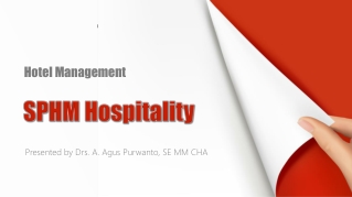 Hotel Management SPHM Hospitality