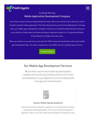 An Award-Winning Mobile Application Development Company